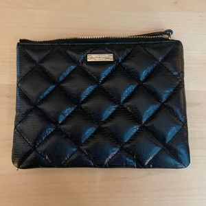 Black Quilted Kate Spade Clutch